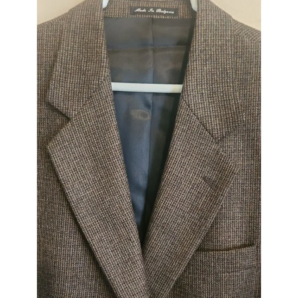 J21 Millenium Collection Classic Men's Charcoal Two-Button Blazer 100% Wool
